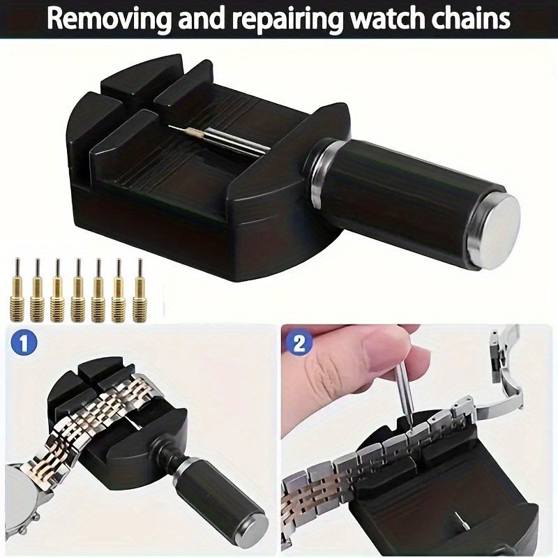 15pcs Watch Link Removal Tool Kit Watch Band Sizing Tool Kit For Watch Bracelet Adjustment Watch Pin Removal Tool Watch Adjustment Tool Kit Shopee Singapore