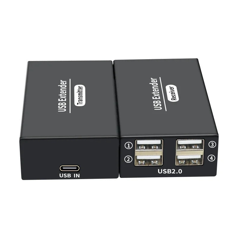 120M 4 USB 2.0 Extender Over Ethernet RJ45 Cat6 Cable Transmitter ...