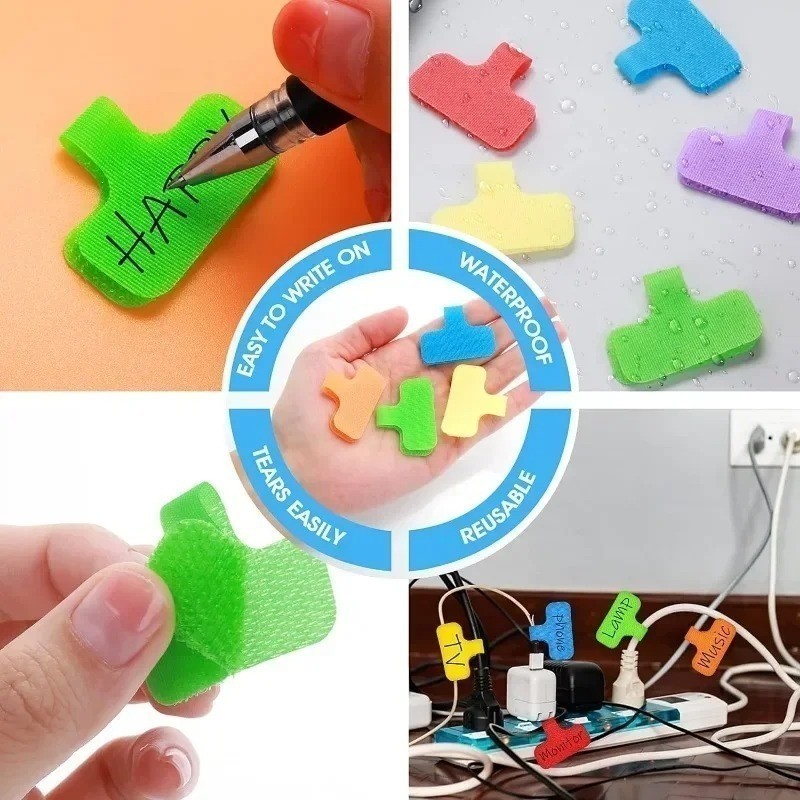 [ Wholesale Prices ] Write-on Label Velcro - Reusable, Coloured ...