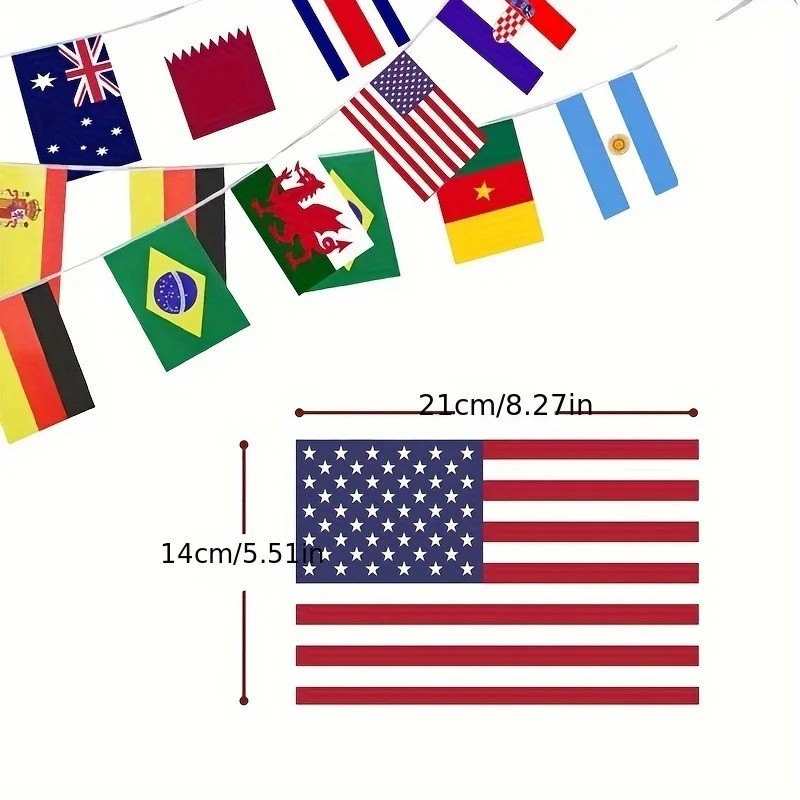 1Set 32 flags String Flag Countries Around The World Nations Flag 32 ...