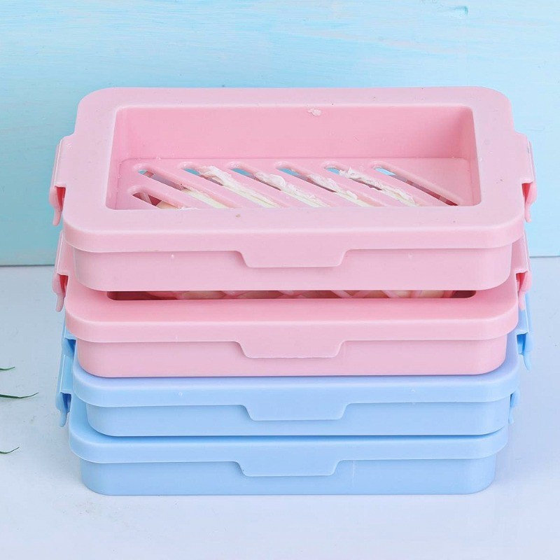 Self-Contained Foaming Net Soap Storage Box - Soap Draining Tray - Soap ...