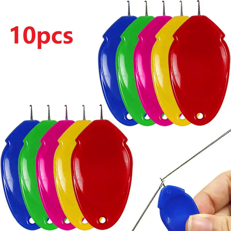 10pcs/Set Elderly Guide Needle Threader Automatic Easy Device DIY Hand ...