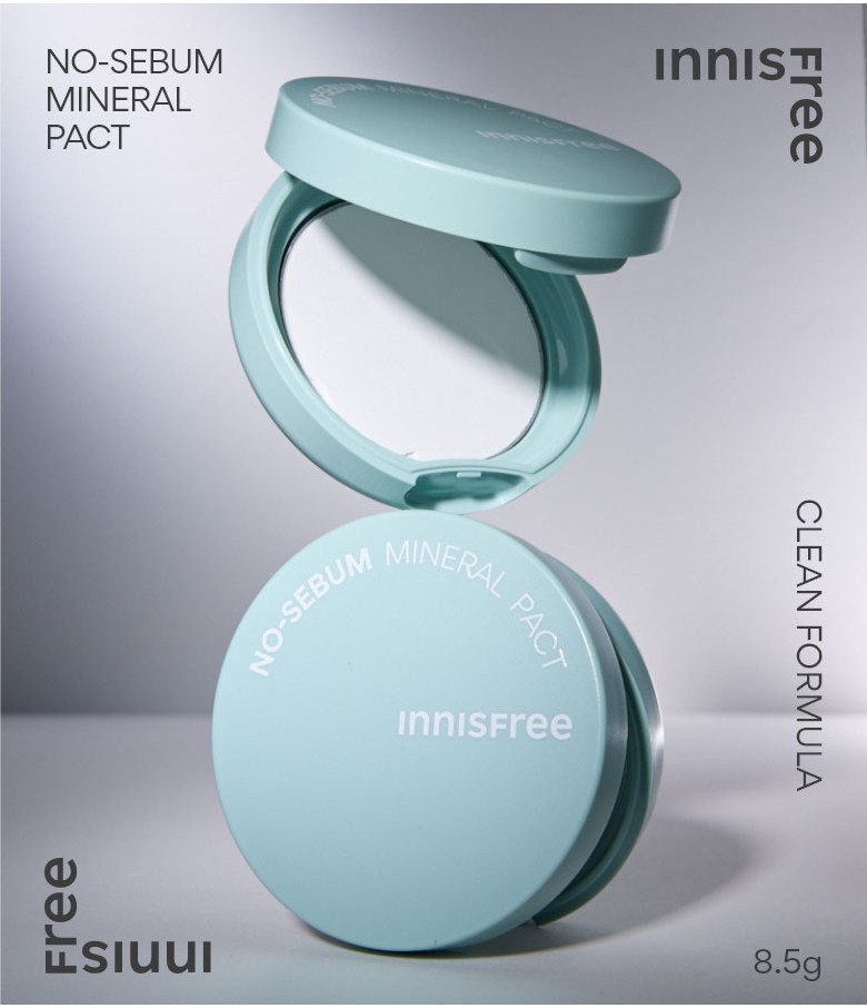 INNISFREE No Sebum Mineral Pact 8.5g - Makeup Setting, Oil Control ...