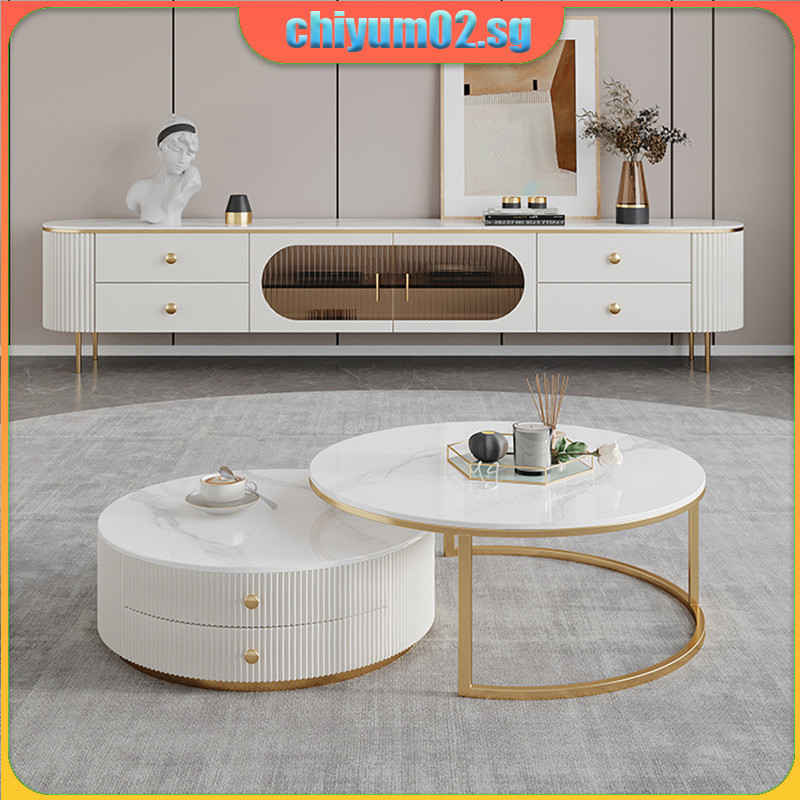 Wood Console Solid Light TV Luxury Rock Board TV Cabinet Tv Console ...