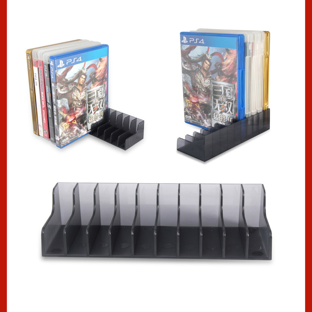 DOBE PS5 Game Disc Stand PS4 PS3 Storage Box 10 Slot 1 Pair Display ...