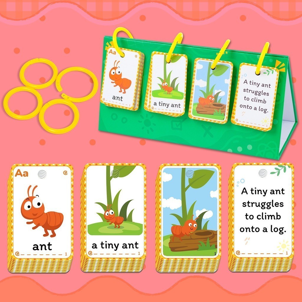 104Pcs Words Phrases Learning Cards Sentence Building Desk Calendar ...