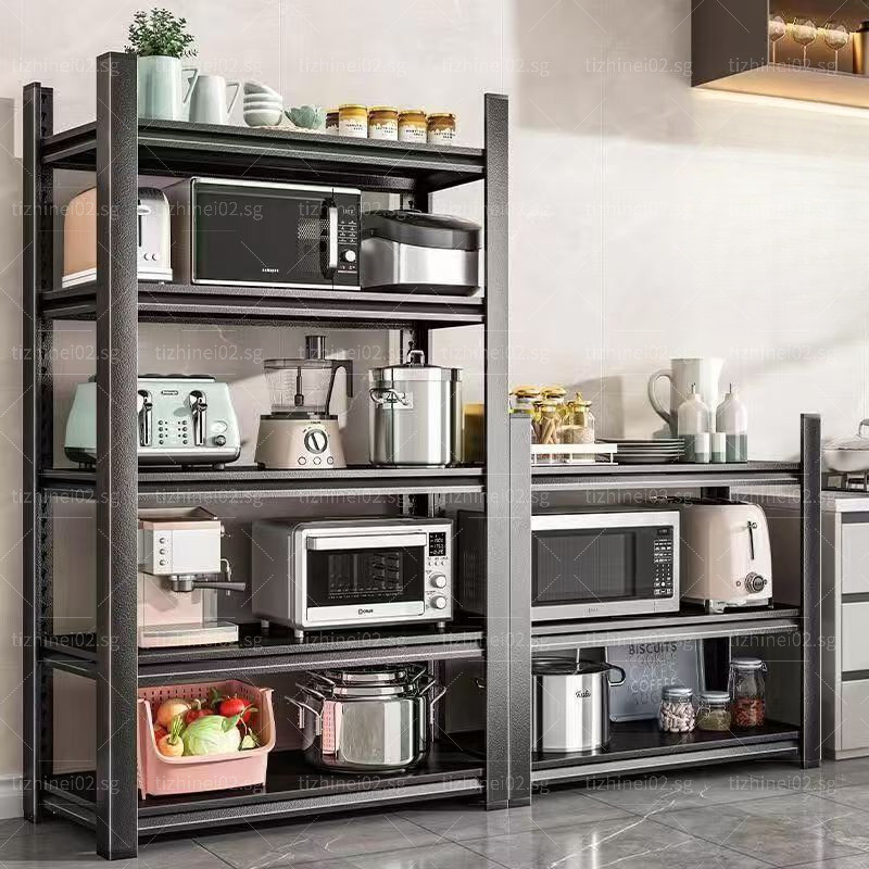 Heavy Duty Metal Rack Boltless Shelf Movable Kitchen Storage For ...