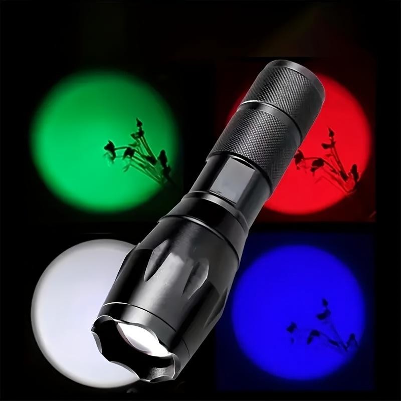 Four color LED super bright headlights, four-color rechargeable ...