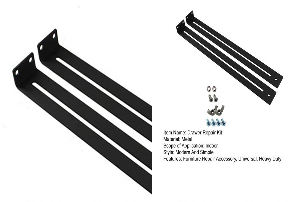 Drawer Support Rack Drawer Reinforcement Bracket Drawer Repair Kit with ...