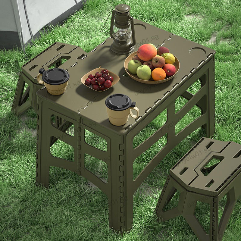 Outdoor Foldable Table Folding Portable Camping Plastic Stall Setting ...