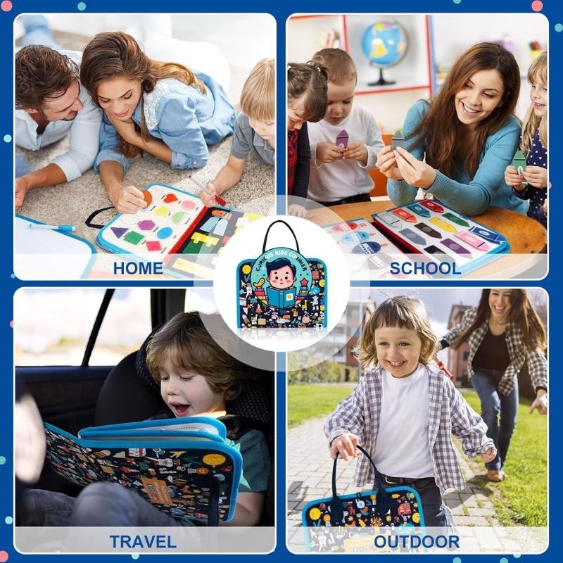 Busy Board Montessori Toy for 1 2 3 4 Years Old Educational Sensory ...