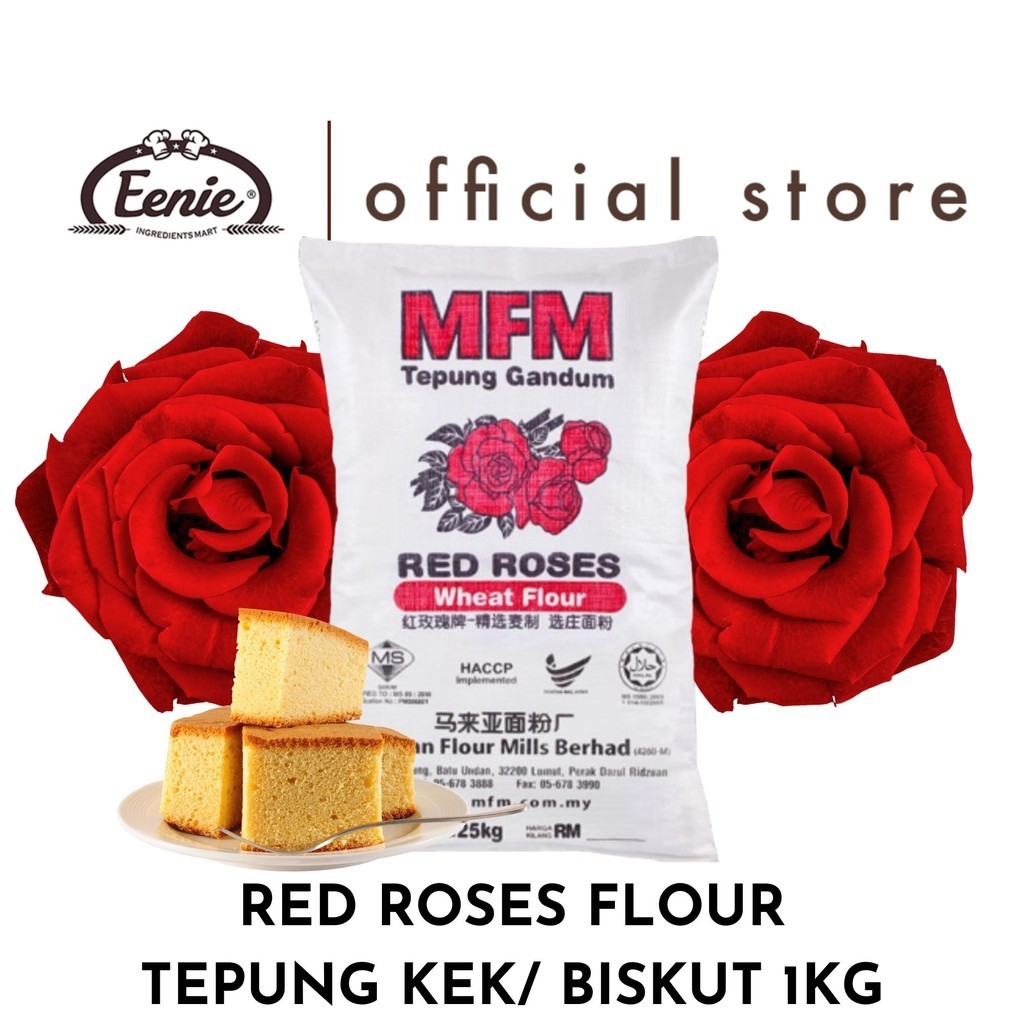 Red Roses Flour Cake Flour & Biskut Red Roses Wheat Flour Shopee