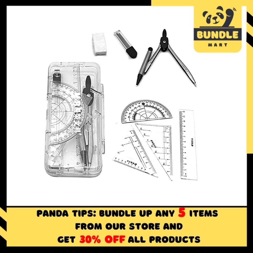 bundlemart 7 pcs protractor set math tools for students learning