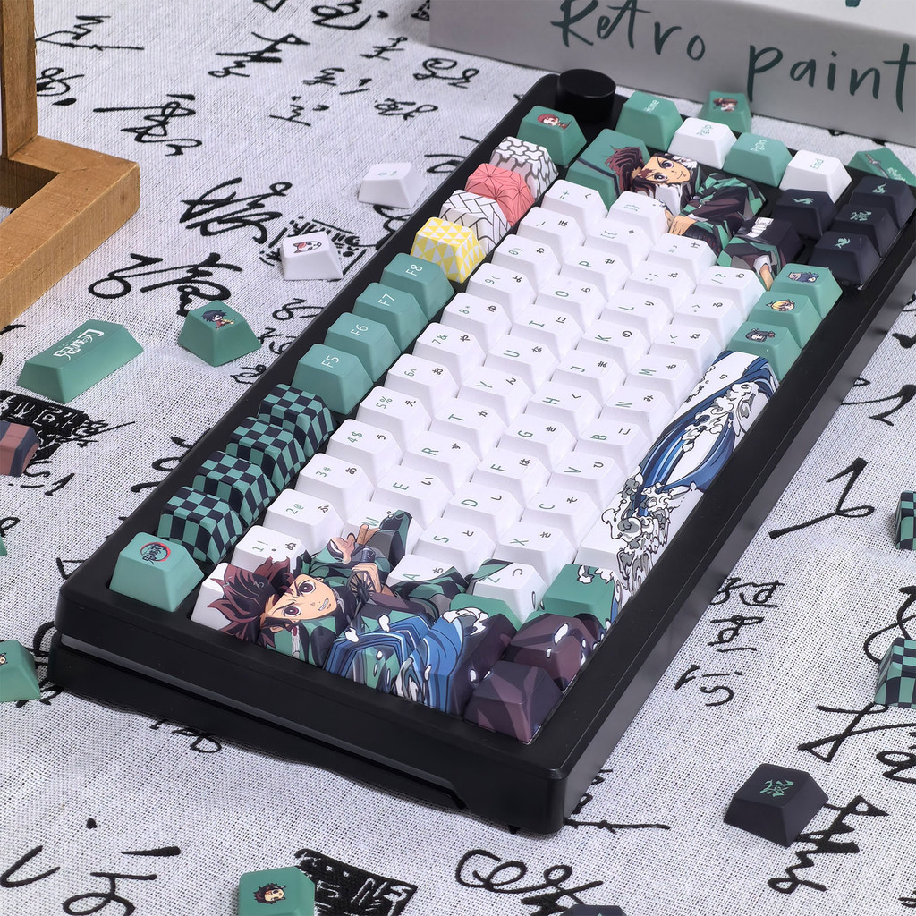 Kamado Tanjirou Keycap Cherry Profile PBT Five-sided Dye Sublimation ...