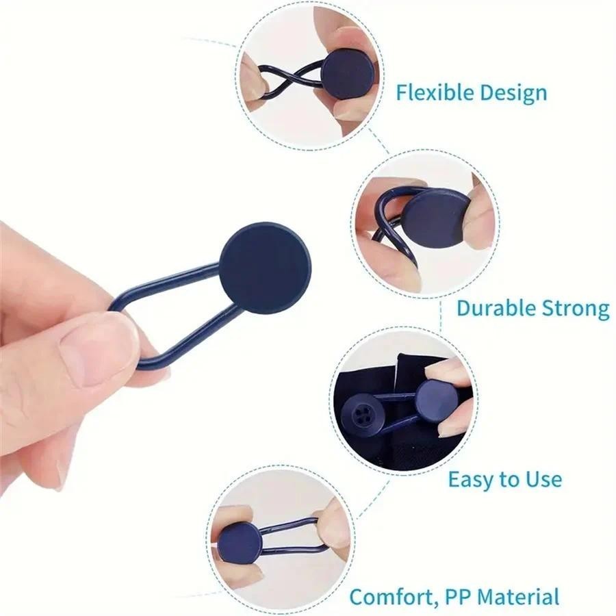 15mm/18mm Pants Extender Buttons Flexible Waist Extenders for Jeans ...
