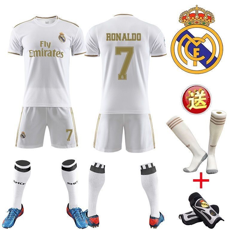 1920 Real Madrid Home Jersey No. 9 Benzema Champions League Version ...