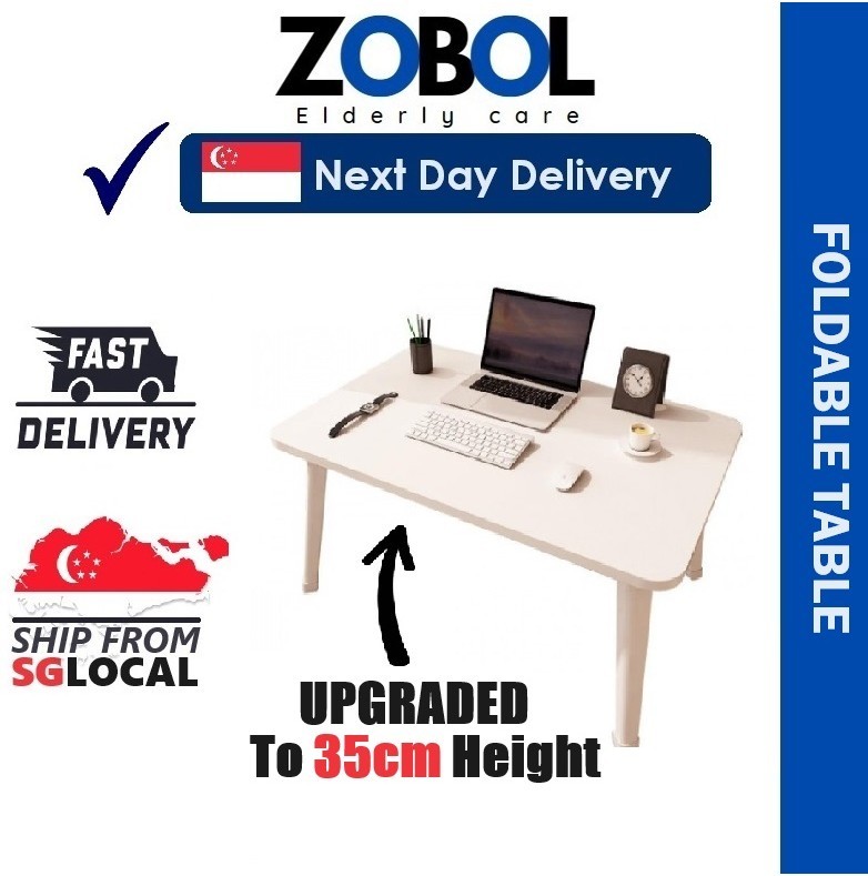 foldable laptop table adjustable study table bed table small table foldable table Shopee Singapore