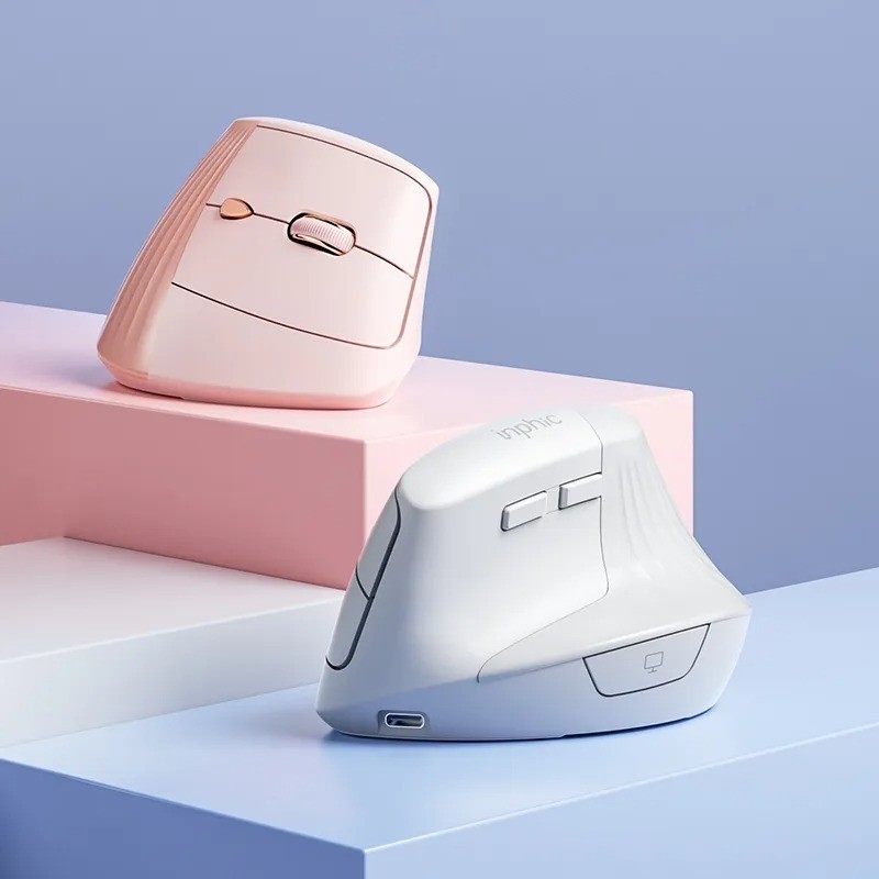 INPHIC X9 Vertical Wireless Mouse - Ergonomic Design, Adjustable DPI ...