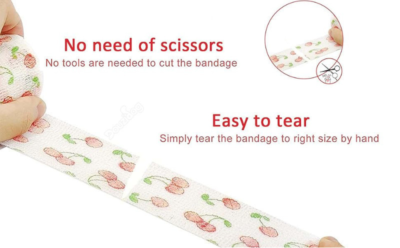Self Adhesive Bandages Disposable Dog Shoes Elastic Stickers Dog ...