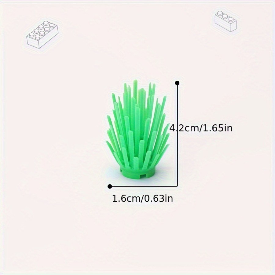 10pcs Moc Bricks 6064 Plant Prickly Bush 2x2x4 Enlighten City Street ...