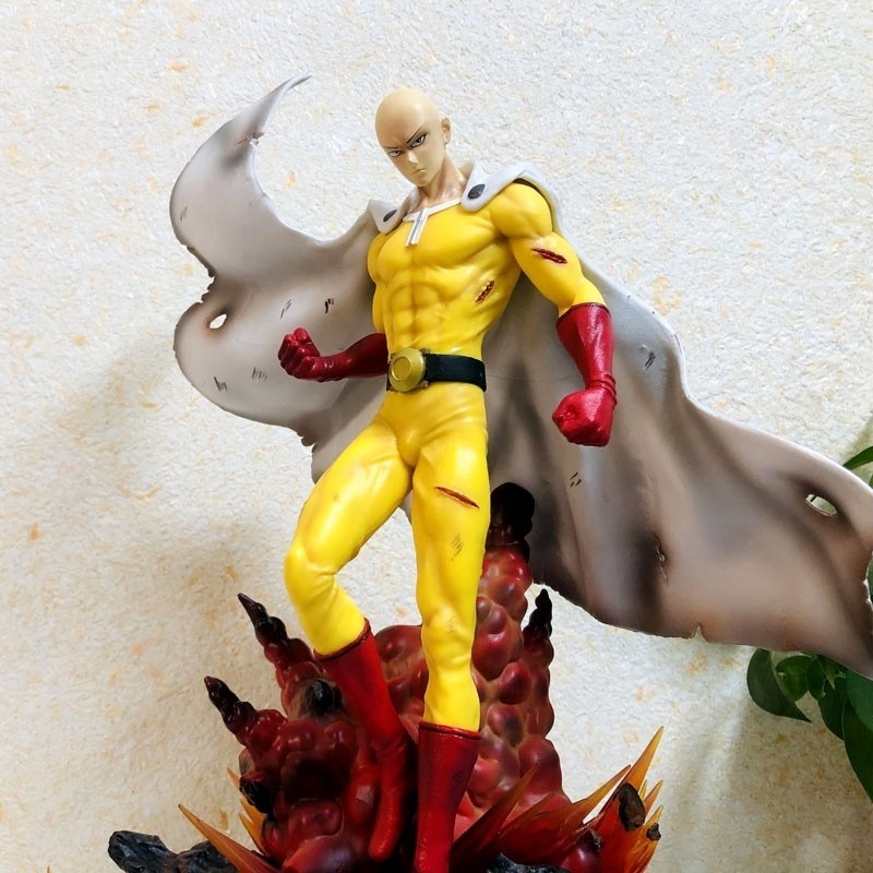 Figurine One Punch Man Saitama 45cm GK Statue Collection Cadeau Jouet