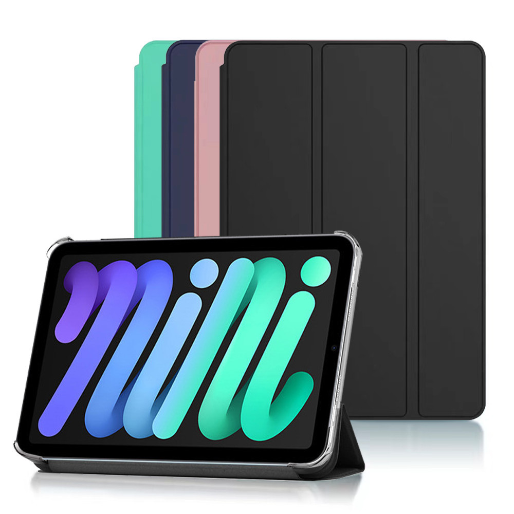 iPad Mini7/6 Mini5/4/3 Luxury Silicone Tri-fold Bracket TPU Tablet Case ...