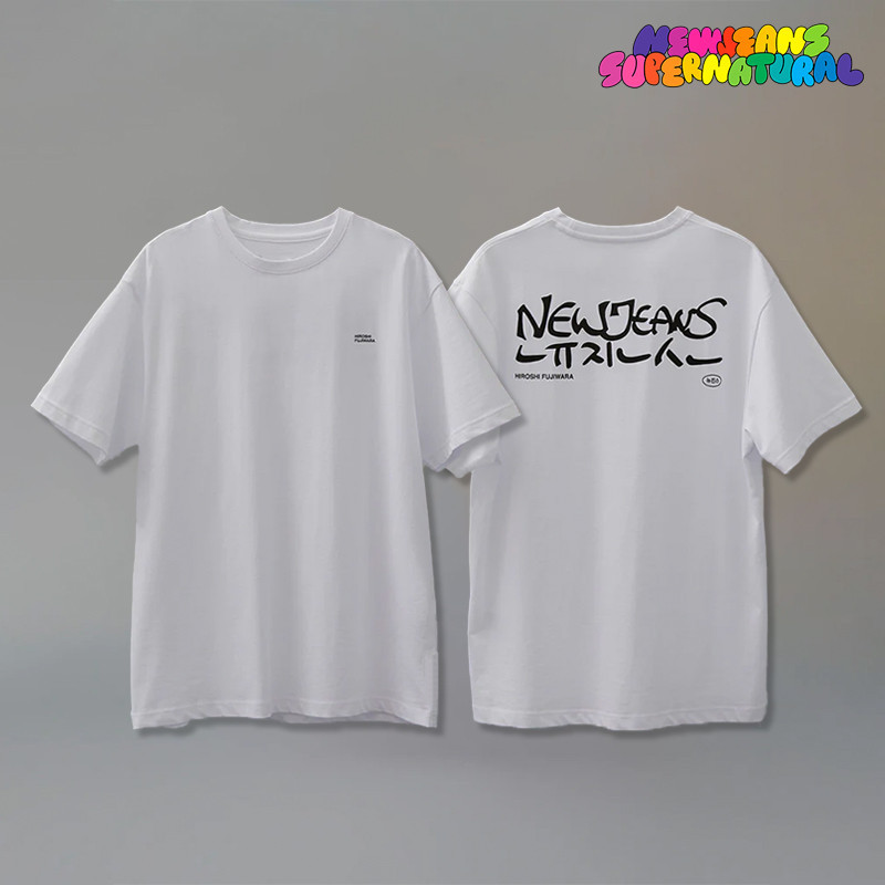 NEWJEANS X HIROSHI FUJIWARA COLLER Cotton T-shirt Minji Hanni