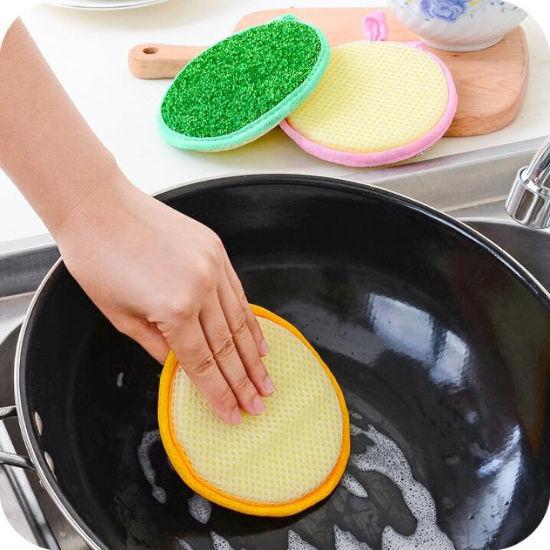 Double Sided Dish Washing Sponge - Kitchen Cleaning Tools - Non ...
