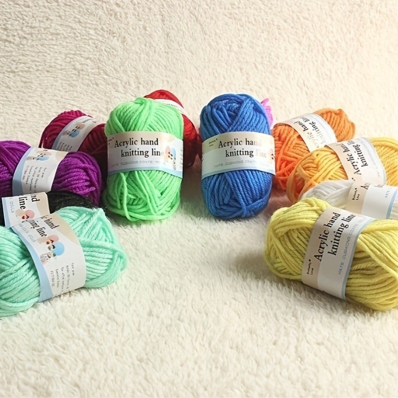 12 Pieces/set of Random Color Four Strand Yarn Crochet Knitting Color ...