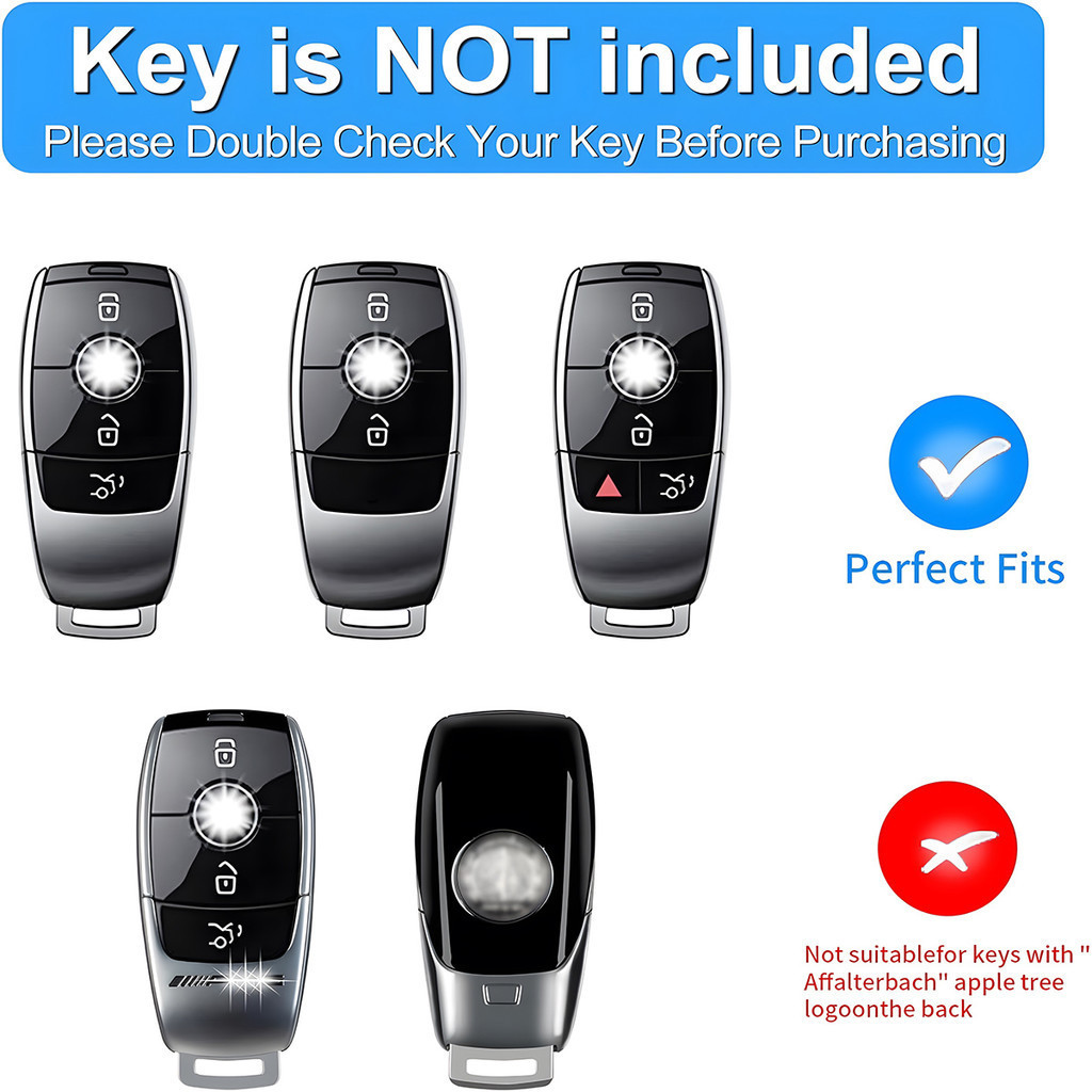 For Mercedes benz AMG GLC GLE GLA C300 GLS CLA CLS G A E-Class keychain ...