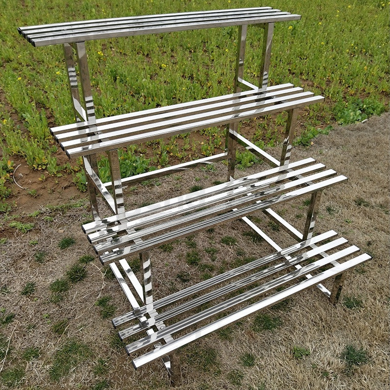 Plant Rack Stainless Steel Flowerpot Rack Large Space For Placement ...