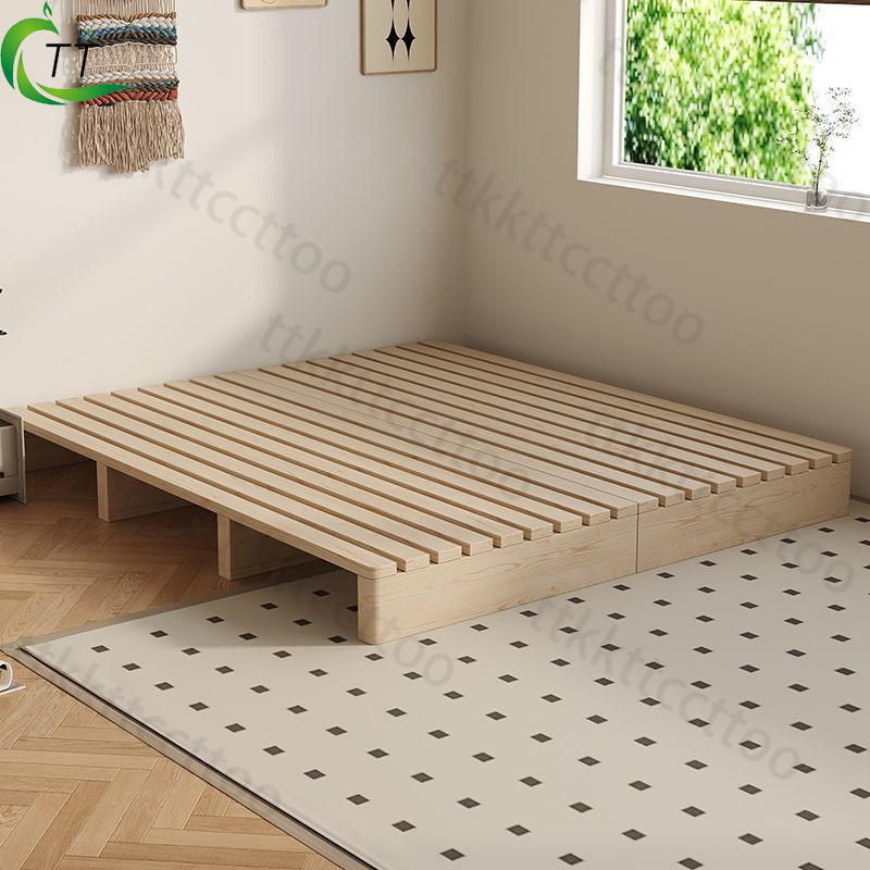 Solid Wood Tatami Bed Frame Ribbed Frame Bed Floor Moisture-proof ...