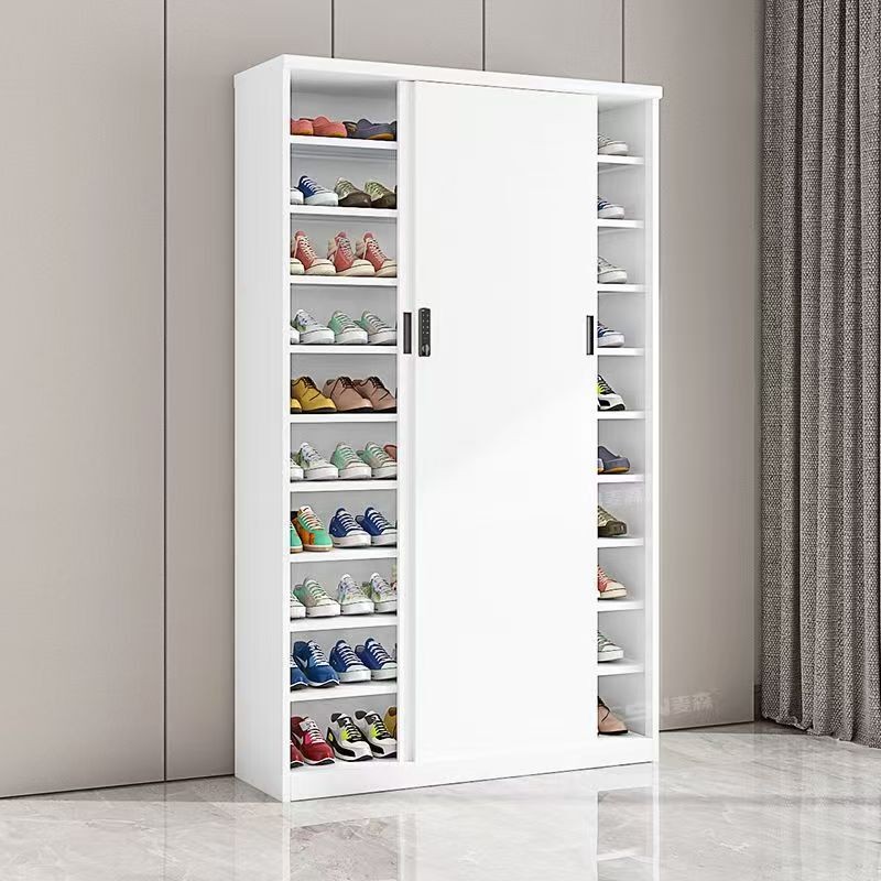 BBH Shoe Cabinet Outdoor Steel Balcony Sliding Door With Lock Household ...