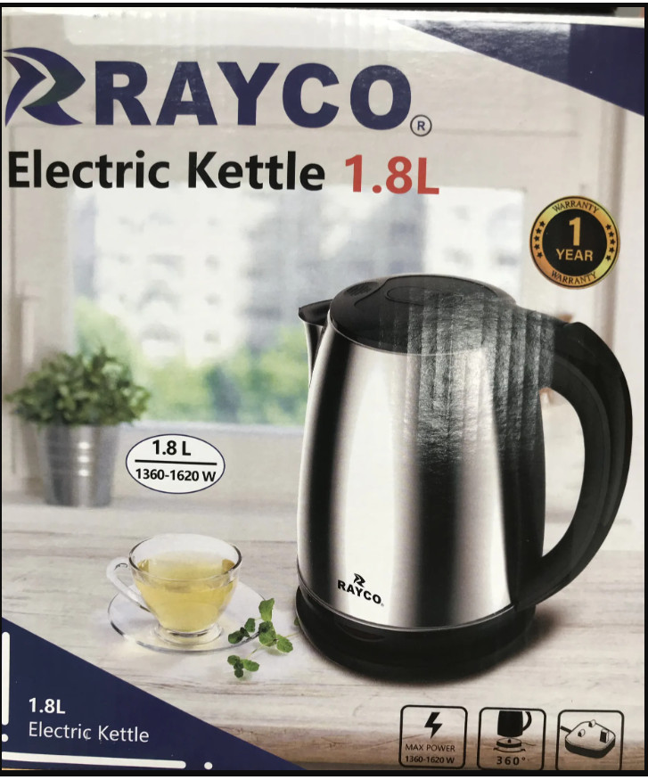 Rayco 1.8L Electric Kettle RKS8001 304 Stainless Steel [Local Stock ...
