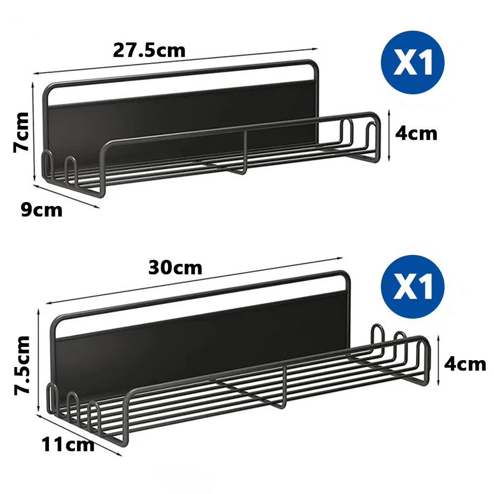 [2 in 1] Worthbuy Magnetic Refrigerator Rack Spice Rack Kitchen ...