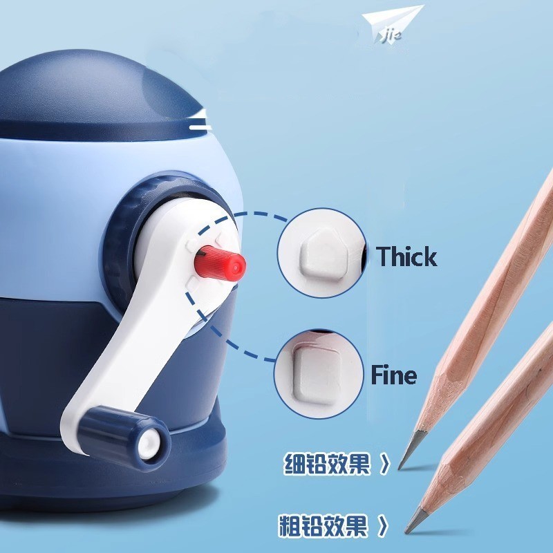 Kumdkd Anime Bunny Pencil Sharpener - Hand Crank Manual Sharpener For Art Cute Stationery Works With Colored Pencils Standard 2 Pencils - View #5
