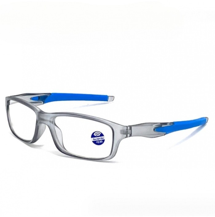Soft Rubber Legs Anti Slip Sports Style Reading Glasses Men Cycling ...