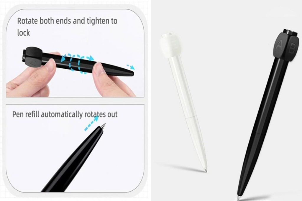 [JU] Writing Pen Abcd Rotation Gel Pen Silent Bearing Design Anxiety ...