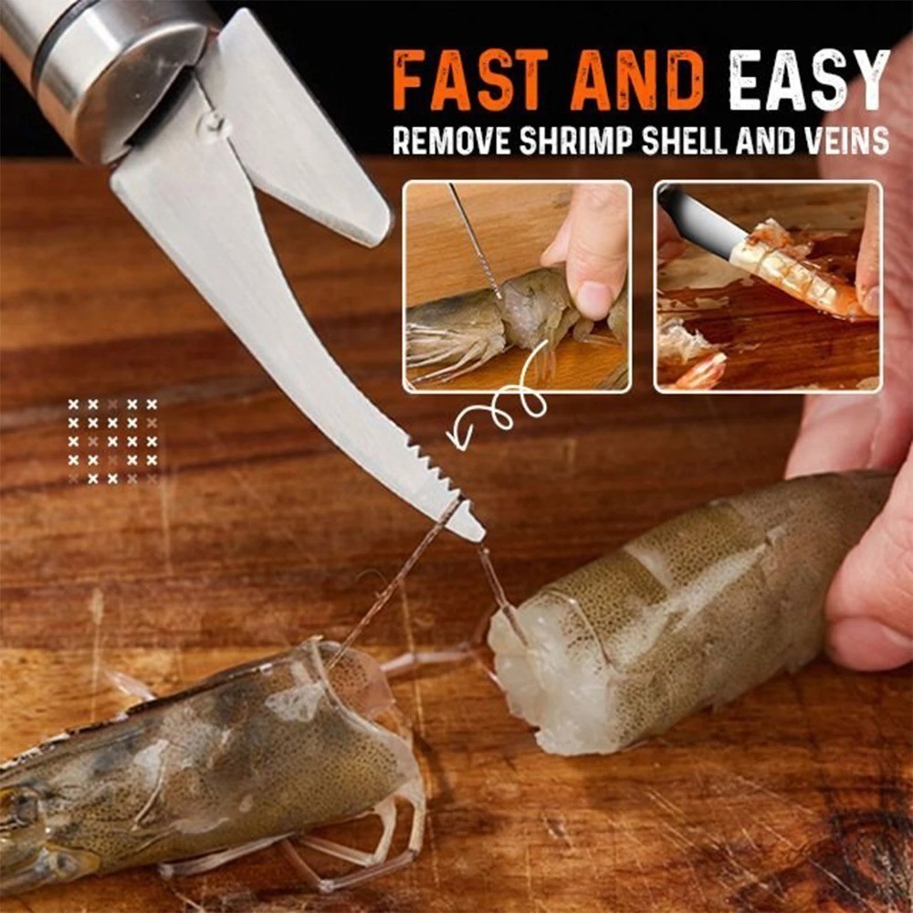 Multifunctional Double Head Fast Shrimp Peeler Stainless Steel Shrimp ...
