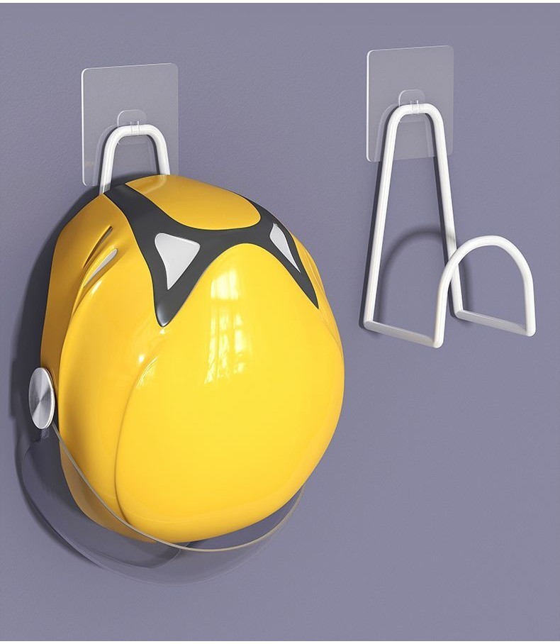 Electric Bicycle Helmet Rack Wall Hanging Helmet No Punching Hang Hat ...