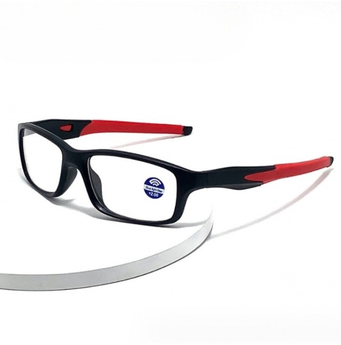 Soft Rubber Legs Anti Slip Sports Style Reading Glasses Men Cycling ...