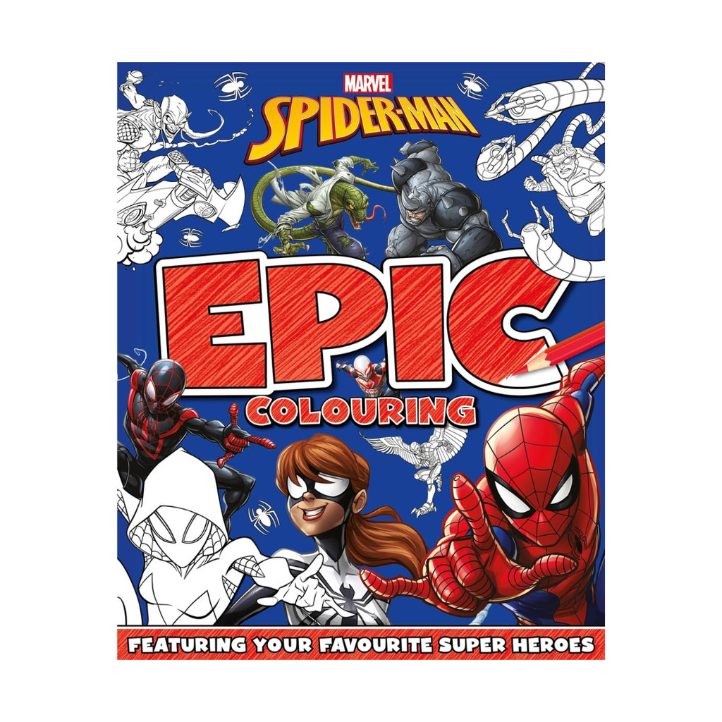 Marvel Spiderman Epic Colouring Book With Copy & Poster Colouring ...