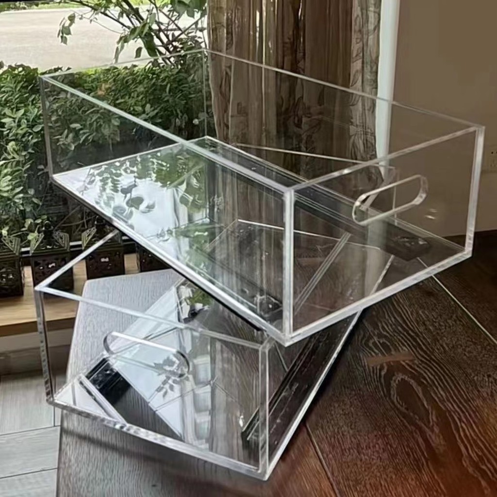 [48H Shipping] Acrylic High Transparency Box Rectangular Box Cosmetic ...
