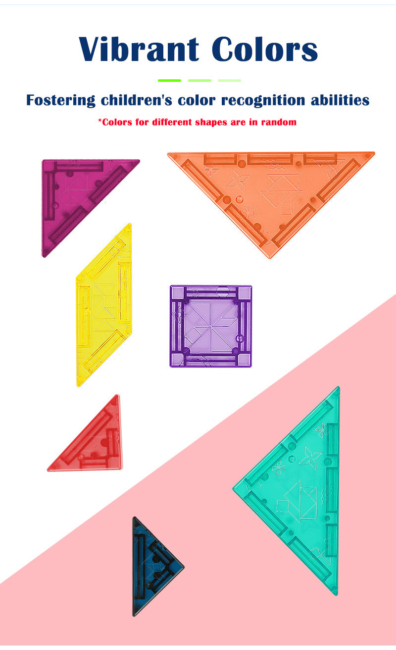 Magnetic 3D Tangram Puzzle | Early Learning Toy for kids | 7Pcs ...