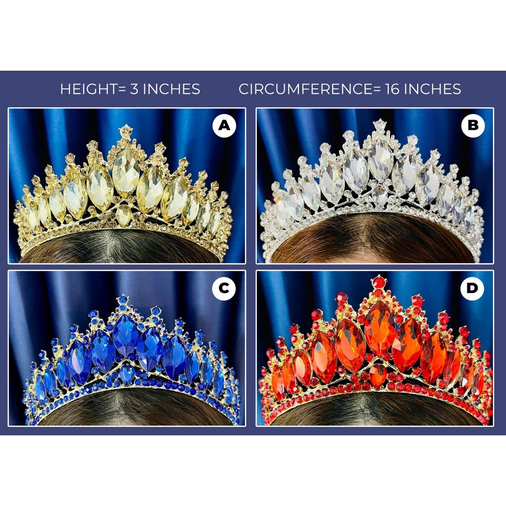 in stock PAGEANT CROWN GOLD 3 INCHES | Shopee Singapore