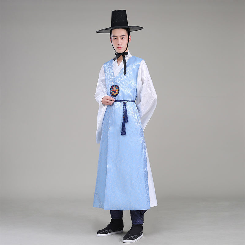 Korean Clothing, Men's Korean Version Of The Book Leader Robe, Korean ...