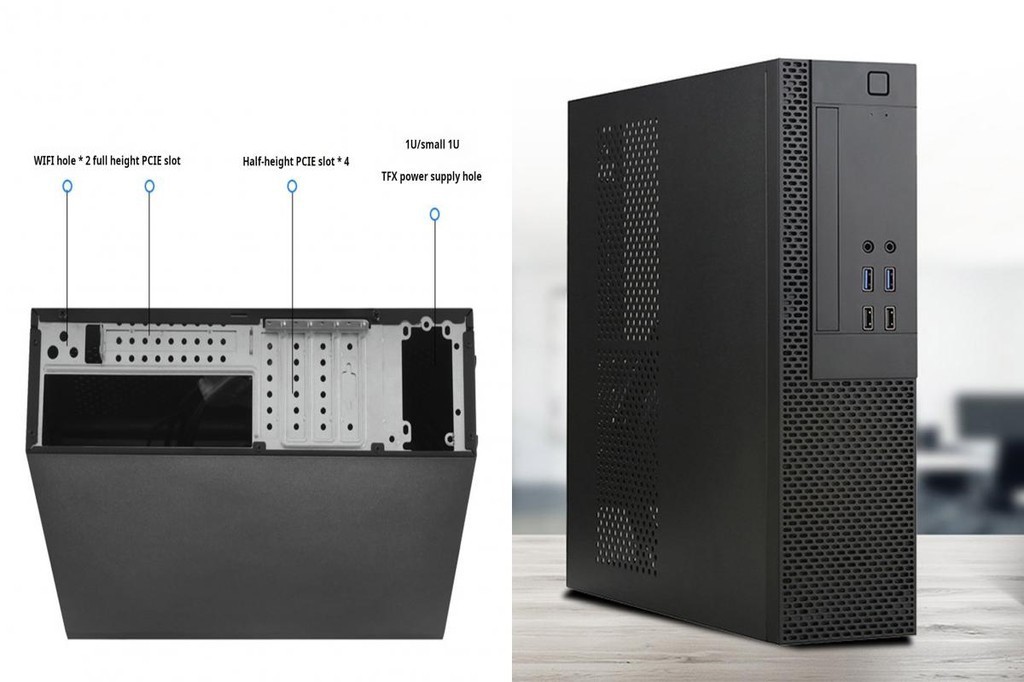 [Ft] Computer Case Portable Pc Chassis Compact Mini-itx Computer Case ...