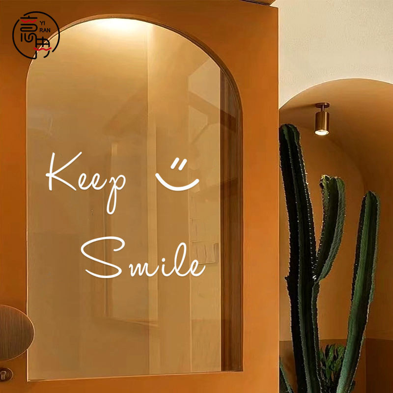 Stickers~keep smile keep smile English Letters Wall Decoration Clothing ...