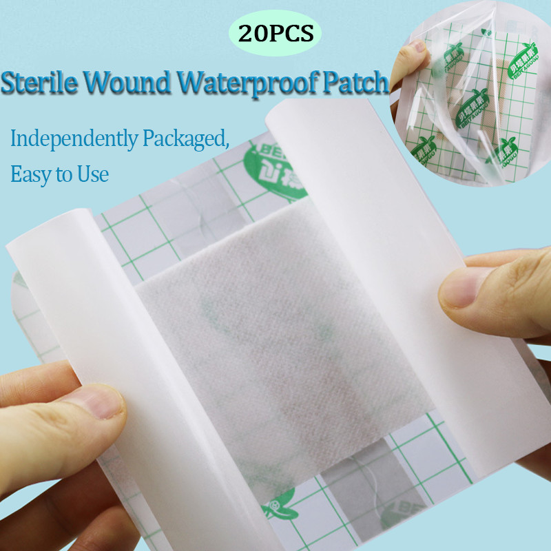 20PCS Medical Waterproof Wound Dressings Patch Sterile Breathable Large ...