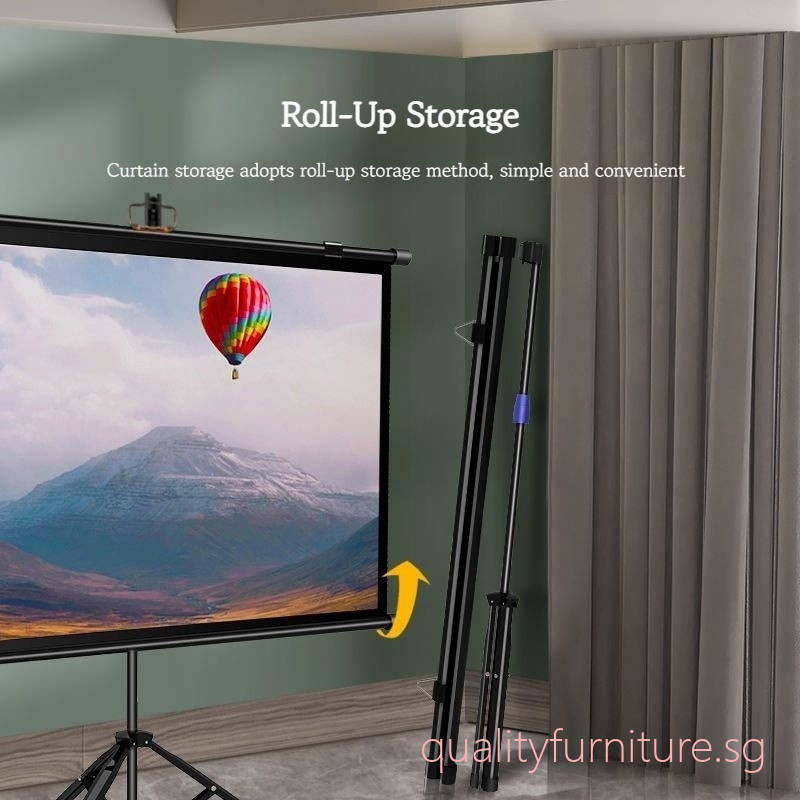 16:9 72/84/100 Inches Projection Screen Entertainment HD Ultra-Clear ...